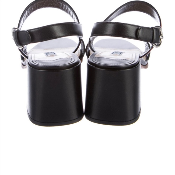 Prada chevron saffiano sandals size 42 - Picture 5 of 5